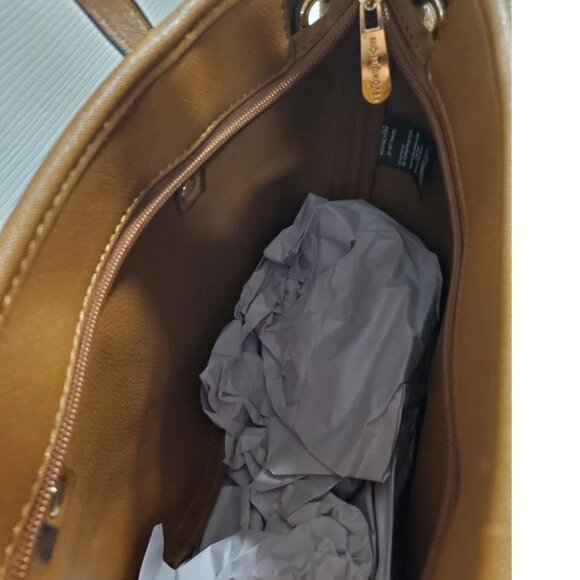 Authentic Michael Kors Jet Set Travel Brown Drawstring Tote - Picture 2 of 3